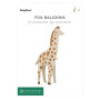 Ballon gonflable taille XXL - Motif girafe - Pour anniversaire d'enfant - Jungle et safari - 49 x 114 cm