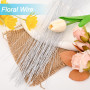 ARWIG 100 Fils de Fer pour Fleuriste | Tiges de Fil Floral Blanc de 40 cm | Fournitures de Fleuriste | Accessoires de Compositio