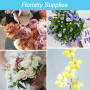 ARWIG 100 Fils de Fer pour Fleuriste | Tiges de Fil Floral Blanc de 40 cm | Fournitures de Fleuriste | Accessoires de Compositio