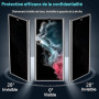 Coiwxmoi Verre Trempé pour Samsung Galaxy S22 Ultra 5G Anti Espion Vitre Protection Ecran Anti-Espion Film Protecteur Écran Dure