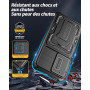 Lanhiem Coque pour Samsung Galaxy A17 5G/A26 5G/A16 5G 4G avec 2 Verre Trempé, Lentille Coulissante Couverture et Support, Antic