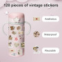 120 Pcs Autocollant Scrapbooking, Stickers Kindle, Stickers Aesthetic, Autocollant Adhésif pour DIY Bullet Journal Bricolage Art