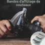 36 pièces 1/2" x 12" Kit de courroies tranchantes de rechange pour aiguiseur de couteaux de travail, ensemble de bandes abrasive
