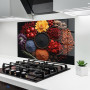 ARTHUB® Crédence de Cuisine en Verre 50x70 cm, Autumn Color Spices | Protection Contre Les éclaboussures, Revêtement Mural en Ca