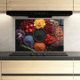 ARTHUB® Crédence de Cuisine en Verre 50x70 cm, Autumn Color Spices | Protection Contre Les éclaboussures, Revêtement Mural en Ca