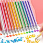 Lot de 12 Stylo Gel Paillette, Feutres de Coloriage Glitter, Stylos à Encre Gel Pailletée, 12 Couleurs Stylos à Bille à Encre Ge