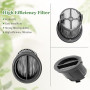 DianSung Brosse à rouleau + filtre d'accessoires pour Dreame H14 Pro, H14, H14 Dual aspirateur sec et humide pièces de rechange,
