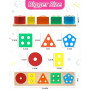 Uping Jouet Bebe 1 2 3 Ans Jeux Montessori Enfant 1 2 3 Ans Jeu Educatif en Bois Puzzle à Empiler et de Tri Cadeau Garçon Fille
