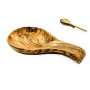 Repose-cuillère en Bois d'olivier, Repose Cuillère Cuisine, Pour Louches, Pinces, Spatule, Porte-cuillère Pour Cuisinière, pour