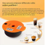 RECAFIMIL Filtre à café réutilisable dosette rechargeable 180 ml compatible avec les machines Tassimo (capsule 180 ml + 2 couver