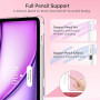 MoKo Coque pour iPad Air 13 Pouces (M4/M3/M2) 2026/2025/2024 avec Porte-Stylet, Mince Légère à Trois Volets avec PC Arrière Tran