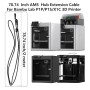 Câble d'extension AMS HUB, 78,74", 6 broches, pour imprimante 3D Bambu Lab X1/P1, 22 AWG, fil de cuivre haute pureté avec câble