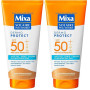 Mixa Solaire Peau Sensible - Lait Soin Solaire Très Haute Protection SPF 50+ UVA, UVA longs, UVB - Anti-Sel, Sable et Chlore - H