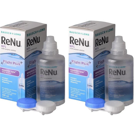 ReNu MPS Sensitive Eyes Solution Lentilles de Contact Souples - Solution d’Entretien Douce Multifonction pour les Yeux Sensibles