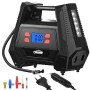 Oasser Compresseur Voiture Compresseur à Air Portatif 12v 220V Gonfleur Pneus Voiture AC/DC Double Alimentation Maison ou Allume