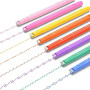 AECHY Stylos à Courbes Colorées pour la Prise de Notes, Marqueurs à Double Pointe avec 8 Formes de Courbes Différentes & 8 Coule