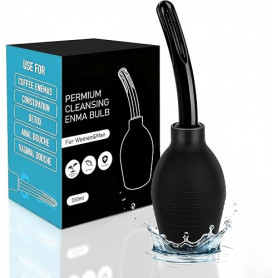 Poire de Lavement Intime en Silicone - avec Canule Amovible, Douche Anale et Vaginale Réutilisable, Accessoire d’Hygiène Intime