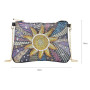 VETPW 5D DIY Tournesol Diamant Peinture Sac à Bandoulière Lady avec Chaîne, Diamond Pasted Painting Bricolage Cuir Trousse de Ma