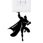 Autocollant mural en vinyle pour interrupteur de super-héros – Autocollant mural unique pour chambre d'enfant, décoration d'inté