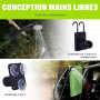 Spopal Camping Douche Portable, [Imperméable] Kit Douche de Camping,Pompe de Douche Électrique Rechargeable,6000mAh, avec Affich