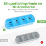 Opret Pilulier Semainier Français (Matin, Midi, Soir et Nuit) - Empilables Tour à Médicaments 7 Jours 28 Compartiments 4 Fois, p
