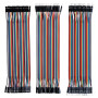 ELEGOO Lot de 120pcs Câbles Dupont Breadboard 28AWG 3 en 1 [40Pin Mâle vers Femelle, 40Pin Mâle vers Mâle, 40Pin Femelle vers Fe