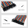 ELEGOO Lot de 120pcs Câbles Dupont Breadboard 28AWG 3 en 1 [40Pin Mâle vers Femelle, 40Pin Mâle vers Mâle, 40Pin Femelle vers Fe