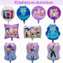 Ballons en aluminium style anime de 10 pièces, Décoration anniversaire garçon fille, Décorations de fête coréennes sympas pour l