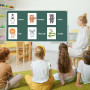 400PCS Aimants Autocollants Puissant, Plaque Magnétique Autocollantes, Petit Aimant Adhesif, Aimant Plat pour Bureau/École