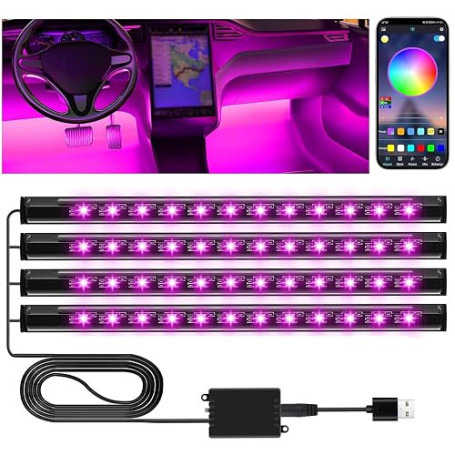 Winzwon Accessoire Voiture Interieur Femme Homme, LED Voiture Interieur | Calendriers de l'avent Cadeau de Noël Accessoire Voitu