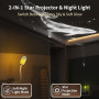 Projecteur Ciel Etoile Galaxie 2-en-1 USB Veilleuse Dimmable 360° Rotation | HD Galaxy Projector, Dimmable Colorful Night Light,