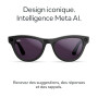 Ray-Ban Meta (Gen 2) Skyler Lunettes IA pour Homme et Femme — Caméra Ultra-Grand Angle 12 MP, Vidéo 3K Ultra HD, Meta IA — Auton