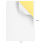 60 Feuilles A4 Autocollant Imprimante papier autocollant imprimante Etiquette Adhésif Blanc parfait pour Imprimante à Jet d'Encr
