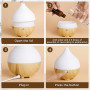 AiQInu Diffuseur d'Huile Essentielle, 160ml Ultrasonique Diffuseur Huiles Essentielles Electrique, 7 Couleurs LED Humidificateur