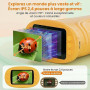 OAEBLLE Microscope Enfant, Numérique 4K avec Écran HD 2,4" et Zoom 1000X, Loupe Électronique Portable 8 LED USB Photo Vidéo, Jou