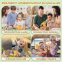 OAEBLLE Microscope Enfant, Numérique 4K avec Écran HD 2,4" et Zoom 1000X, Loupe Électronique Portable 8 LED USB Photo Vidéo, Jou