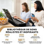 Alesis Melody 61 Piano Numérique 61 Touches pour Débutants avec Haut-Parleurs, Pupitre pour Partition ou Tablette, 300 Sons et d