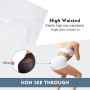 AOOSA Shorty Taille Haute pour Femme, Anti-Transparent Hot Pant de Sport, Anti-Frottement Push Up Mini Leggings Confortable Resp