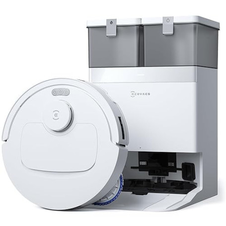 ECOVACS DEEBOT T30C Omni GEN2 Aspirateur Robot avec Station, 25000Pa, Lavage à l'eau Chaude 75℃, Serpillière OZMO Turbo 2.0, Bro