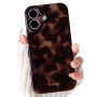 NITITOP Coque pour iPhone 16 Léopard Tortue Motif, Marron | Mignon Ambré Imprimé, Esthétique Design, pour Femmme Fille Homme, So