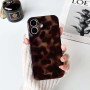 NITITOP Coque pour iPhone 16 Léopard Tortue Motif, Marron | Mignon Ambré Imprimé, Esthétique Design, pour Femmme Fille Homme, So