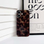 NITITOP Coque pour iPhone 16 Léopard Tortue Motif, Marron | Mignon Ambré Imprimé, Esthétique Design, pour Femmme Fille Homme, So