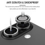 Oelrstfe Caméra Arrière Protection pour iPhone 16/16 Plus Verre Trempé,Pailleté Protecteur Objectif Lentille,9H Dureté HD Défini