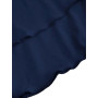 SweatyRocks Robe dos nu pour fille - Ligne A - Robe décontractée sans manches avec volants - Robe multicouche - Robe de fête
