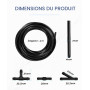 Xibao Kit de Durite Essuie Glace Tuyau pour Pare Brise de Voiture,Durite Lave Glace,avec 15 Raccords,Tuyau de Pulvérisation Lave