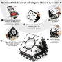 URMYWO Livre Tissu bébé 0-3-6-12 Mois,Livre Noir et Blanc Bébé Montessori,Livre de Haute Contraste en Tissu Sensoriel Bébé Naiss