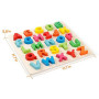 Coogam Puzzle Alphabet en Bois Panneau à Lettres ABC Bouton Blocs de Puzzle Montessori Apprentissage précoce Cadeau Jouet éducat