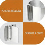 Vonsera Cercle à Gâteau Réglable 6-12 Pouces, Bague à Gâteau Réglable, Anneau de Cuisson Cercle a Patisserie en Acier Inoxydable