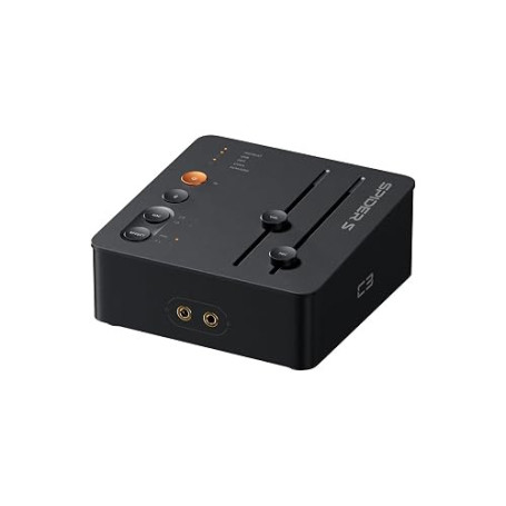 Fosi Audio C3 Gaming DAC, Carte Son Externe USB avec Footstep Enhancement et Son Surround 7.1, Microphone Antibruit pour Le Jeu