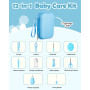 Lictin 12pcs Trousse de Soin Bébé, Trousse de Toilette Bébé, Bébé Naissance | Trousse de Soin Bébé Naissance, Sans BPA pour les 